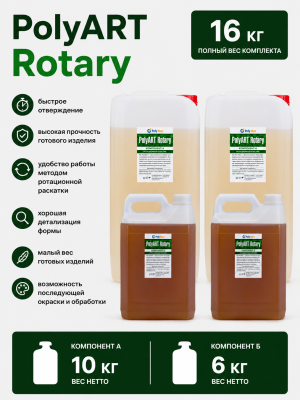 Жидкий ротационный пластик Poly Art Rotary 16 кг.