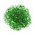 Стеклянная крошка окат.3-6 мм. зеленая, 180 гр. (Beaded green)